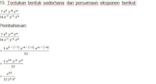 Contoh Soal Eksponen Kelas 10 Beserta Jawabannya